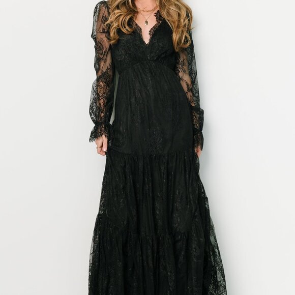 Baltic Born Gloria Lace Maxi Dress | Black Size LL - Picture 5 of 5
